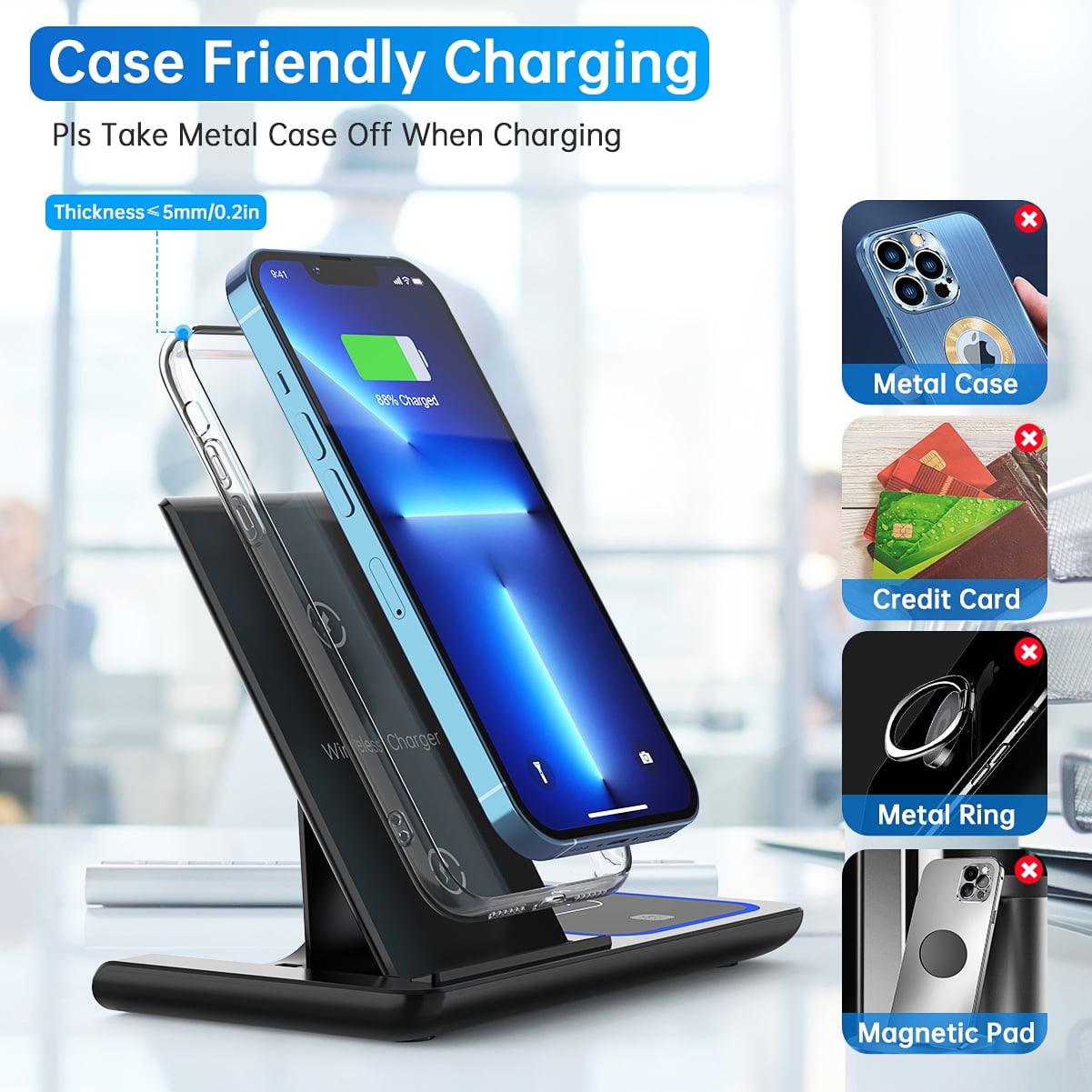 3in1 wireless charging for apple device