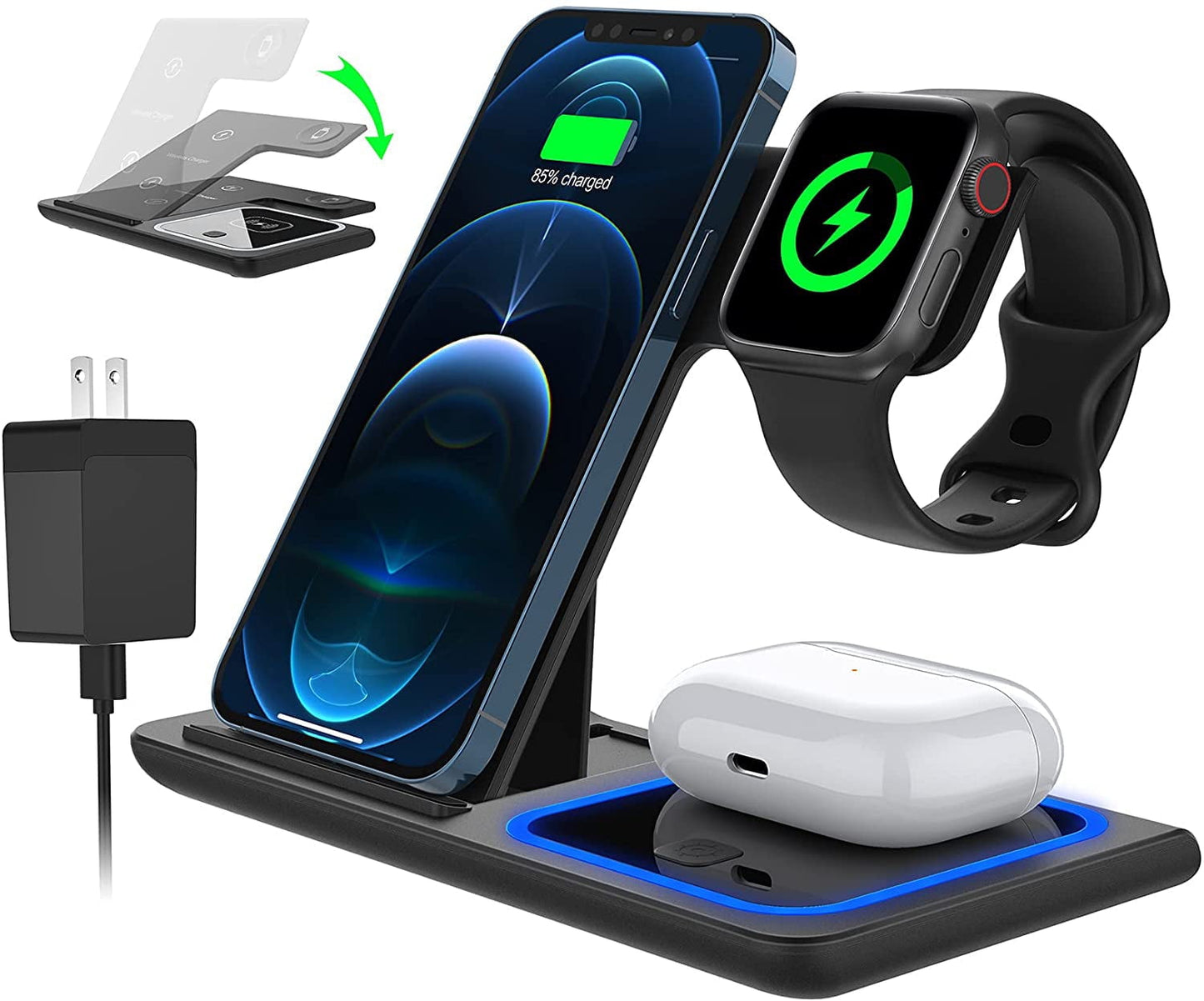 3in1 wireless charging for apple device